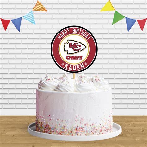 Kansas City Chiefs Cake Topper Centerpiece Birthday Party Decorations ...