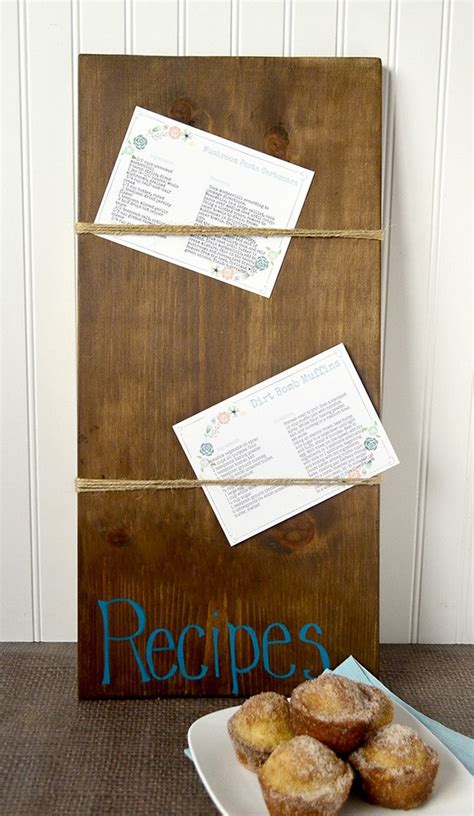 DIY Recipe Holder | Recipe holder, Diy food recipes, Recipe cards