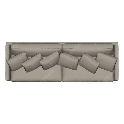 Top View Sofa, Sofa, Furniture, Top View Furniture PNG and Vector with ...