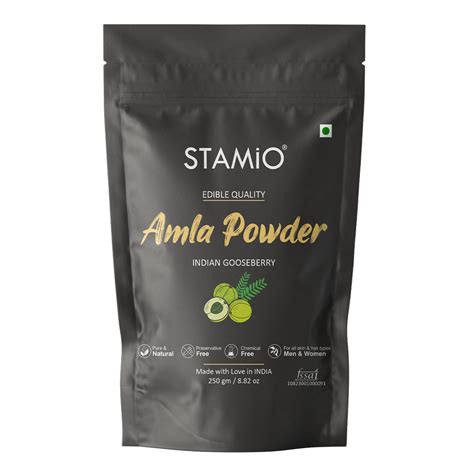 Amla Powder - Nourish Your Hair and Boost Your Wellness Naturally | Edible Quality - STAMIO