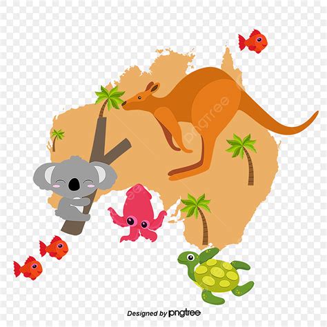 Australia Map Clipart