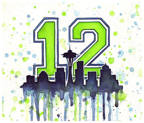 Seattle Seahawks 12th Man Art by Olechka01 on DeviantArt