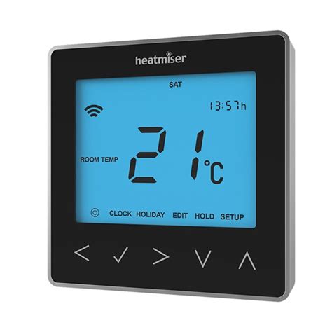 Heatmiser neoStat Smartphone Controlled Programmable Central Heating Thermostat - Black at UK ...