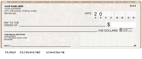 Personal Cheques For CIBC - $24.99 : Cheques Plus, Business And ...