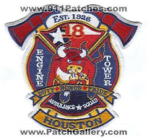 Houston Fire Department Station 18 Patch Texas TX – 911Patches.com