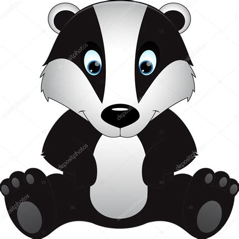 Badger isolated on white background Stock Vector Image by ©Andrey_Makurin #47669495