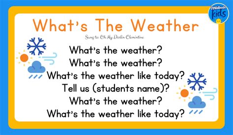 17+ Weather Songs That will Boost Your Classroom Circle Time ...