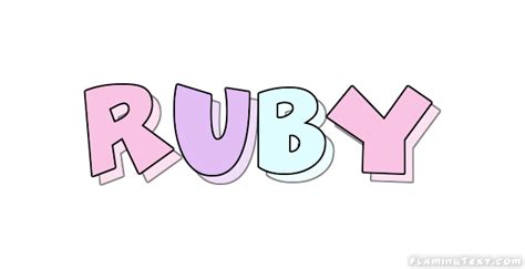 Ruby ロゴ | フレーミングテキストからの無料の名前デザインツール