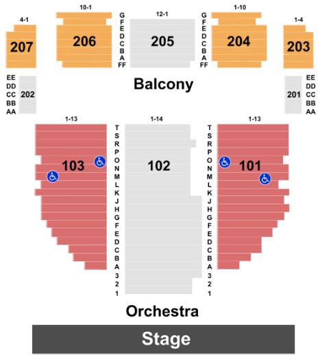 Arcada Theatre Seating Chart | Elcho Table