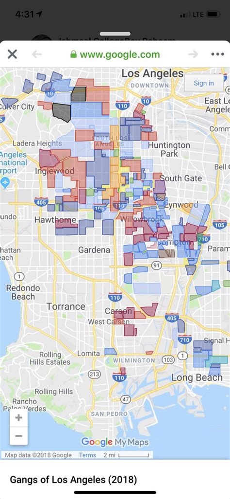 Los Angeles Gang Territory Map - Oakland Zoning Map