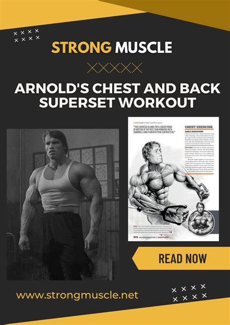 Arnold's Chest and Back Superset Workout in 2023 | Back superset ...