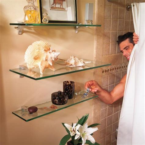 Glass Shelves for Bathroom Storage | Repisas de cristal, Repisas de vidrio, Estantes de vidrio