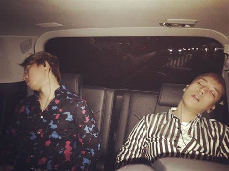 Taeyang Instagram Updates with Daesung & Seungri Sleeping