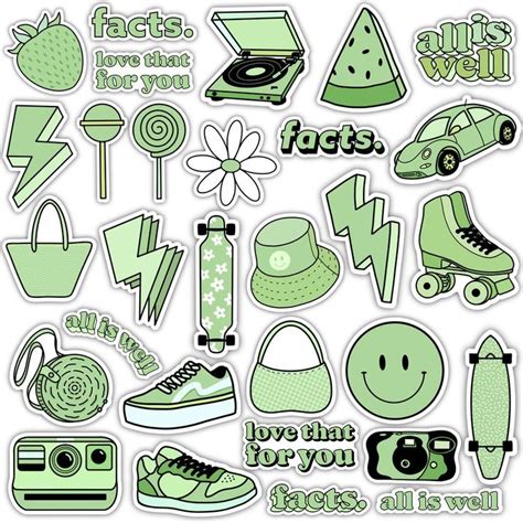 Stickers 💚, 2023 | Sticker tasarımı, Süsleme çizimi, Doodle'lar