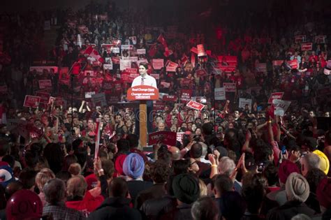 Justin Trudeau Election Rally Editorial Photography - Image of brampton ...