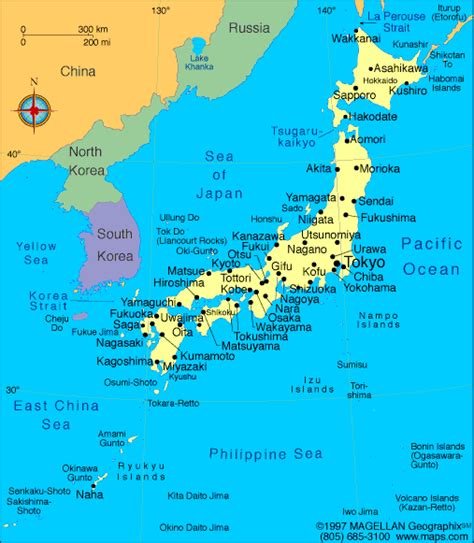 Japan Map | Infoplease