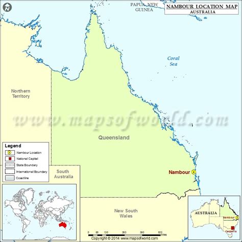 Where is Nambour | Location of Nambour in Australia Map