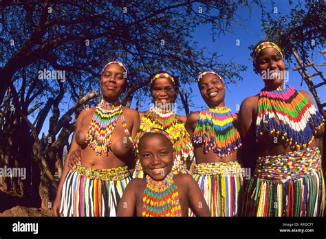 Native Zulu Tribe at Shakaland Center South Africa Stock Photo - Alamy