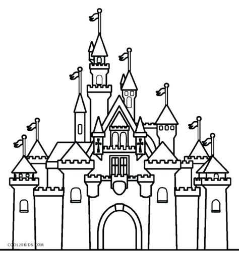 Castle Outline Drawing at GetDrawings | Free download