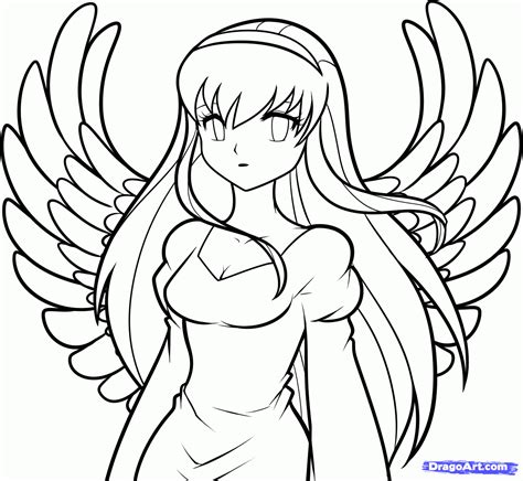 How to Draw Fantasy Anime | How To Draw An Anime Angel Girl Step By ...