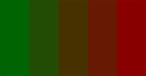 Dark Green-Red Gradient Color Scheme » Bronze » SchemeColor.com