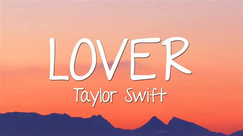 Taylor Swift - Lover (Lyrics) - YouTube