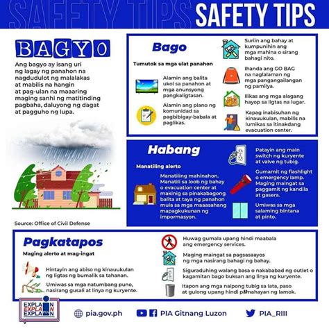 Bagyo - Safety Tips