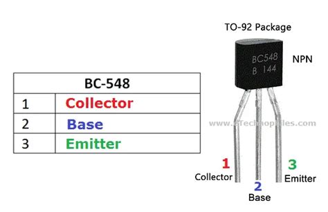 BC548 transistor Pinout, Specifications, Datasheet and Applications | Transistors, Application ...