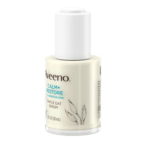 Aveeno Calm + Restore Triple Oat Face Serum, For Sensitive Skin - Shop Facial moisturizer at H-E-B