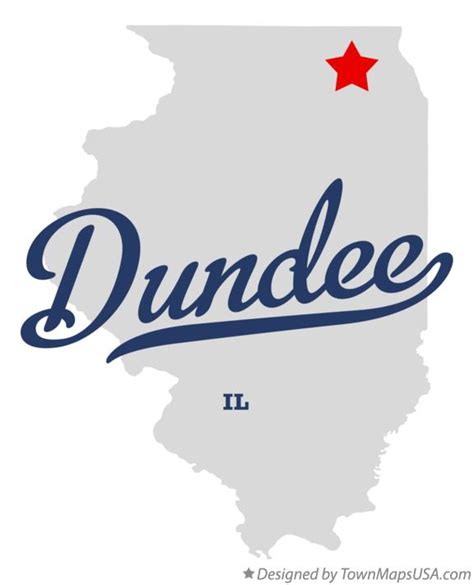 Map of Dundee, IL, Illinois