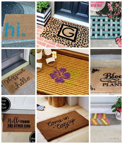 How to Make a Fun Front Door Mat | Front door mats, Door mat, Door mat diy