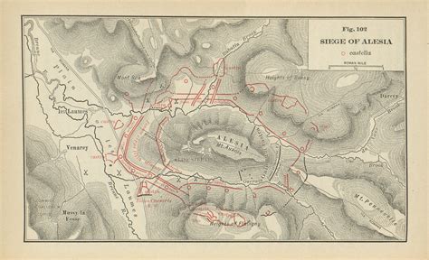 Map: Siege of Alesia by Raimund Oehler | Dickinson College Commentaries