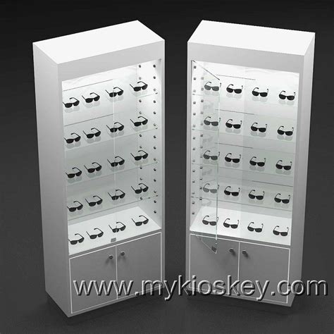 new finished sunglasses wall display cabinet and showcase for retail shop