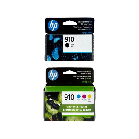 HP 910 Ink 4 Pack - Black Cyan Magenta Yellow - Original HP Ink Cartri