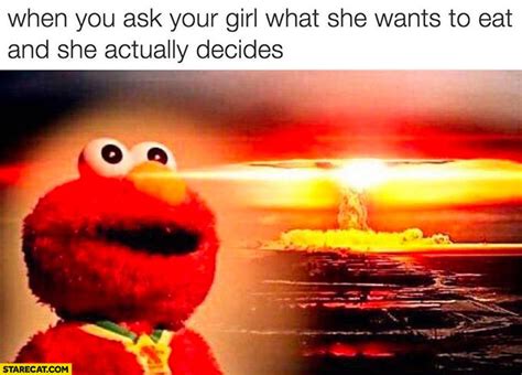 Deciding | Elmo Nuclear Bomb | Know Your Meme