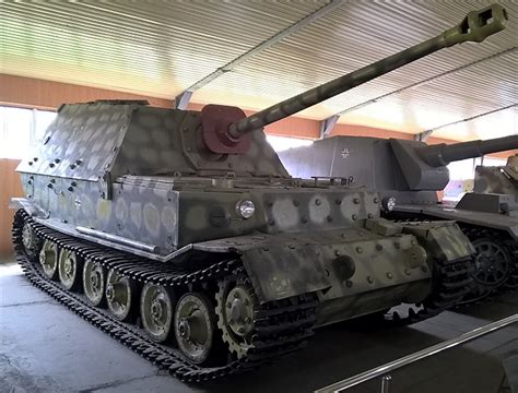 Surviving Ferdinand 88mm German WW2 Tank Destroyer in Kubinka Tank Museum