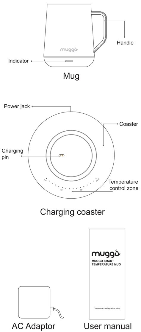 muggo Smart Temperature Coffee Mug User Guide