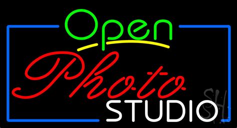 Open Photo Studio LED Neon Sign - Photo Studio Open Neon Signs - Everything Neon