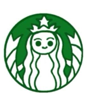 Starbucks Logo | Starbucks drawing, Starbucks diy, Starbucks logo