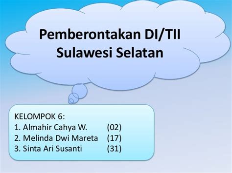 Sejarah pemberontakan di tii sulawesi selatan