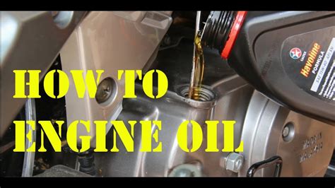 How to change motorcycle / motorbike engine oil - YouTube