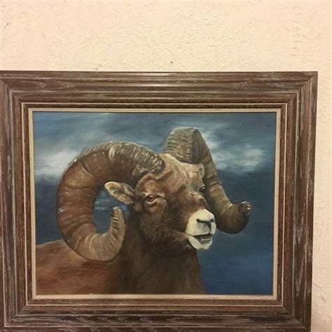 Bighorn Sheep Oil Painting by TLartgallery on Etsy | Painting, Oil ...