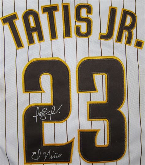 Fernando Tatis Jr. Signed & Inscribed Jersey - Memorabilia Center