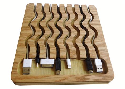 Wooden Charging Station - The Awesomer