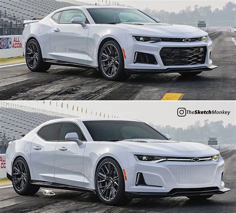 Chevrolet Camaro Becomes Tesla-Fighting Four-Door EV in Digital ...