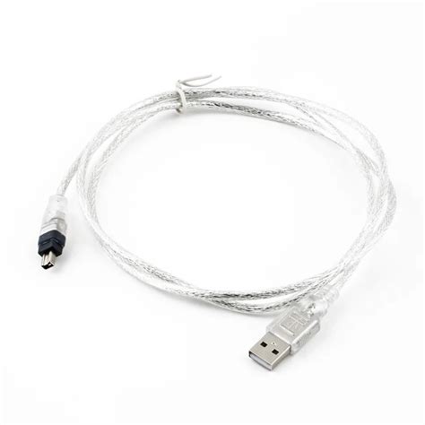 1.2m USB 2.0 Male To Firewire iEEE 1394 4 Pin Male iLink Adapter Cable Wholesale-in Data Cables ...