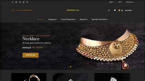 E-Commerce | Jewellery Website using HTML , CSS , BOOTSTRAP and JAVASCRIPT | Part 1