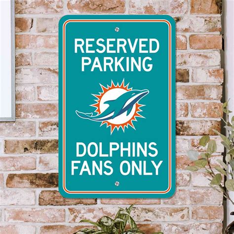 Miami Dolphins Parking Sign - Mymancave Store