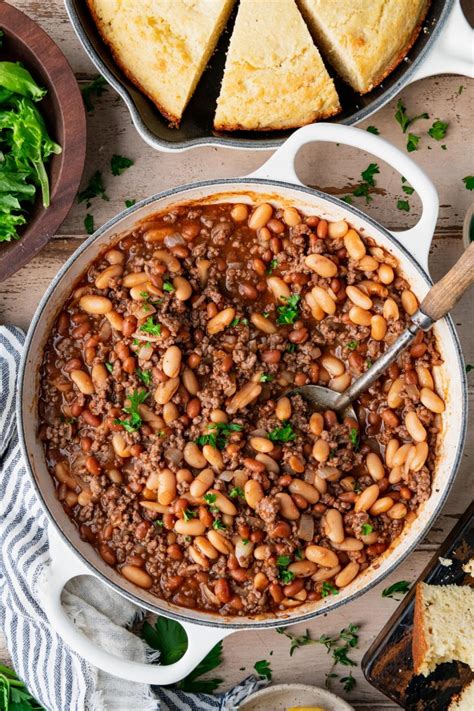 Ground Beef and Baked Bean Casserole - The Seasoned Mom