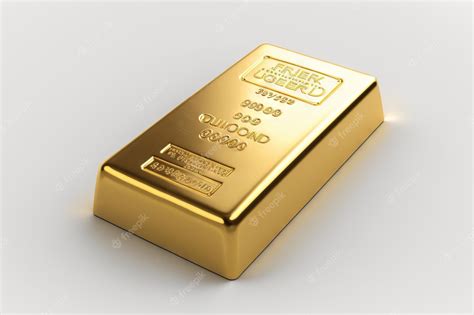 Premium AI Image | A gold bar ingot on isolated background